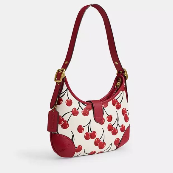 Authentic Hamptons Hobo Bag With Cherry Print - Picture 2 of 5